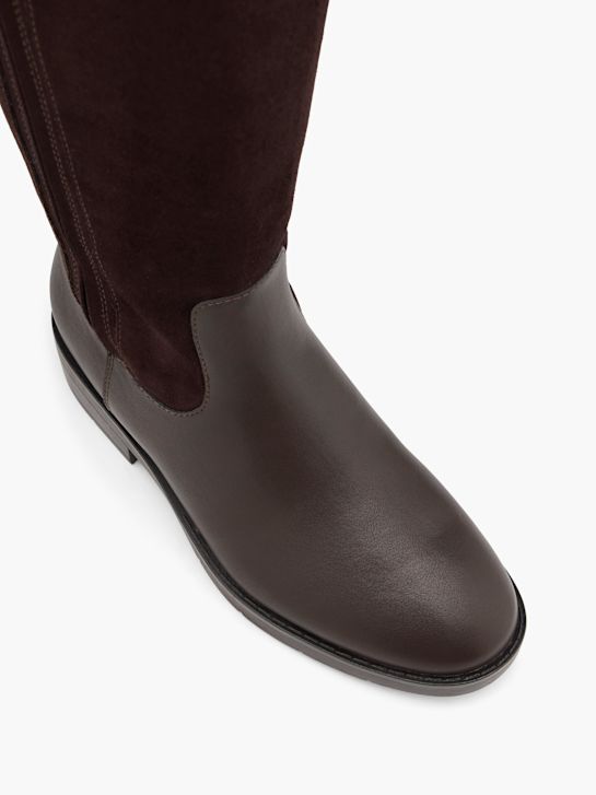 graceland knee high boot brown deichmann