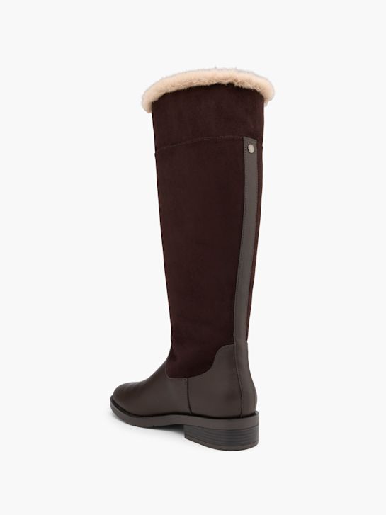 graceland knee high boot brown deichmann