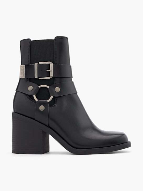 catwalk heeled chelsea boot black deichmann